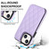 iPhone 13 mini Double Buckle Rhombic PU Leather Phone Case - Purple