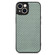 iPhone 13 mini Carbon Fiber Texture Leather Back Cover Phone Case - Green