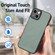 iPhone 13 mini Carbon Fiber Texture Leather Back Cover Phone Case - Green