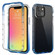 iPhone 13 mini Shockproof High Transparency Two-color Gradual Change PC+TPU Candy Colors Protective Case - Blue