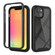 iPhone 13 mini Starry Sky Solid Color Series Shockproof PC + TPU Protective Case - Black