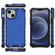 iPhone 13 mini Shockproof Honeycomb PC + TPU Case with Neck Lanyard - Blue