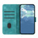 iPhone 13 mini Line Pattern Skin Feel Leather Phone Case - Light Blue
