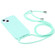 iPhone 13 mini Candy Colors TPU Protective Case with Lanyard - Mint Green