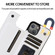 iPhone 13 mini Double Buckle Shockproof PU Protective Case with Card Slots & Holder iPhone 13 Mini - White