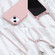 iPhone 13 mini Candy Colors TPU Protective Case with Lanyard - Rose Gold