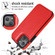 iPhone 13 mini Double Buckle Shockproof PU Protective Case with Card Slots & Holder iPhone 13 Mini - Red