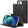 iPhone 13 mini GOOSPERY BLUE MOON Crazy Horse Texture Horizontal Flip Leather Case with Holder & Card Slot & Wallet - Black