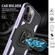 iPhone 13 mini Knight Cool Series PC + TPU Shockproof Case with Magnetic Ring Holder iPhone 12 Pro Max - Black + Purple