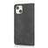 iPhone 13 mini Strong Magnetic Crazy Horse Texture Horizontal Flip Leather Case with Holder & Card Slots & Wallet - Black