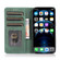 iPhone 13 mini Strong Magnetic Crazy Horse Texture Horizontal Flip Leather Case with Holder & Card Slots & Wallet - Green