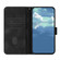 iPhone 13 mini Line Pattern Skin Feel Leather Phone Case - Black