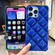 iPhone 13 mini Diamond Lattice Varnish TPU Phone Case - Olive Green