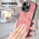 iPhone 13 mini Vintage Leather PC Back Cover Phone Case - Pink