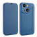 iPhone 13 mini Imitate Liquid Skin Feel Leather Phone Case with Card Slots - Bule