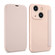 iPhone 13 mini Imitate Liquid Skin Feel Leather Phone Case with Card Slots - Pink