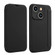 iPhone 13 mini Imitate Liquid Skin Feel Leather Phone Case with Card Slots - Black