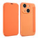 iPhone 13 mini Imitate Liquid Skin Feel Leather Phone Case with Card Slots - Orange