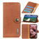 Samsung Galaxy A03s 164mm KHAZNEH Cowhide Texture Horizontal Flip Leather Case with Holder & Card Slots & Wallet - Brown