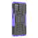 Samsung Galaxy A03S 166mm Tire Texture Shockproof TPU+PC Protective Case with Holder - Purple