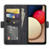 Samsung Galaxy A03s 164mm Dual-side Magnetic Buckle Horizontal Flip Leather Case with Holder & Card Slots & Wallet - Black