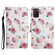 Samsung Galaxy A03s 166mm Painted Pattern Horizontal Flip Leather Case with Holder & Card Slot & Wallet - Red Peony Flower