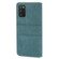 Samsung Galaxy A03s 166mm Embossed Striped Magnetic Buckle PU + TPU Horizontal Flip Leather Case with Holder & Card Slot & Wallet & Photo Frame & Sling - Green