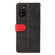 Samsung Galaxy A03s 166mm Business Stitching-Color Horizontal Flip PU Leather Case with Holder & Card Slots & Photo Frame - Red