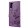 Samsung Galaxy A03s 166mm Vintage Embossed Floral Butterfly Pattern Horizontal Flip Leather Case with Card Slot & Holder & Wallet & Lanyard - Purple