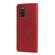 Samsung Galaxy A03s - 164.2mm 7-petal Flowers Embossed Flip Leather Phone Case with Holder & Card Slots - Red