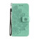 Samsung Galaxy A03s - 164.2mm 7-petal Flowers Embossed Flip Leather Phone Case with Holder & Card Slots - Green