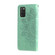 Samsung Galaxy A03s - 164.2mm 7-petal Flowers Embossed Flip Leather Phone Case with Holder & Card Slots - Green