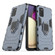 Samsung Galaxy A03s 166mm PC + TPU Shockproof Phone Case with Magnetic Ring Holder - Navy Blue