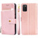 Samsung Galaxy A03s - 166.5mm Zipper Bag Horizontal Flip Leather Phone Case with Holder & Card Slots & Lanyard - Rose Gold