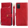 Samsung Galaxy A03s - 164.2mm Zipper Bag Horizontal Flip Leather Phone Case with Holder & Card Slots & Lanyard - Red