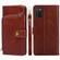 Samsung Galaxy A03s - 164.2mm Zipper Bag Horizontal Flip Leather Phone Case with Holder & Card Slots & Lanyard - Brown