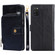 Samsung Galaxy A03s - 164.2mm Zipper Bag Horizontal Flip Leather Phone Case with Holder & Card Slots & Lanyard - Black