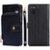 Samsung Galaxy A03s - 166.5mm Zipper Bag Horizontal Flip Leather Phone Case with Holder & Card Slots & Lanyard - Black