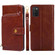 Samsung Galaxy A03s - 166.5mm Zipper Bag Horizontal Flip Leather Phone Case with Holder & Card Slots & Lanyard - Brown