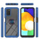 Samsung Galaxy A03s 164mm Starry Sky Solid Color Series Shockproof PC + TPU Phone Case with Ring Holder & Magnetic Function - Blue