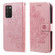 Samsung Galaxy A03s - 164.2mm 7-petal Flowers Embossed Flip Leather Phone Case with Holder & Card Slots - Rose Gold