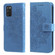 Samsung Galaxy A03s - 164.2mm 7-petal Flowers Embossed Flip Leather Phone Case with Holder & Card Slots - Blue