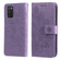 Samsung Galaxy A03s - 164.2mm 7-petal Flowers Embossed Flip Leather Phone Case with Holder & Card Slots - Light Purple