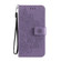 Samsung Galaxy A03s - 164.2mm 7-petal Flowers Embossed Flip Leather Phone Case with Holder & Card Slots - Light Purple