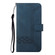 Samsung Galaxy A03s 166mm Cubic Skin Feel Flip Leather Phone Case - Royal Blue