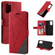 Samsung Galaxy A03s EU Version Skin Feel Splicing Horizontal Flip Leather Phone Case - Red