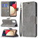 Samsung Galaxy A03s 166mm Retro Lambskin Leather Phone Case - Grey