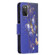Samsung Galaxy A03s 166mm Colored Drawing Leather Phone Case - Purple Butterfly