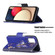 Samsung Galaxy A03s 166mm Colored Drawing Leather Phone Case - Purple Butterfly
