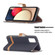 Samsung Galaxy A03s 166mm Color Matching Denim Texture Leather Phone Case - Black